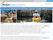 Tablet Screenshot of becket.org